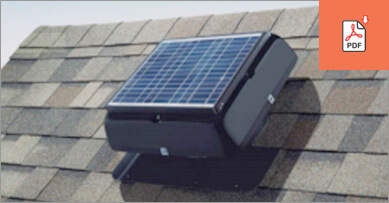 Solar attic fan