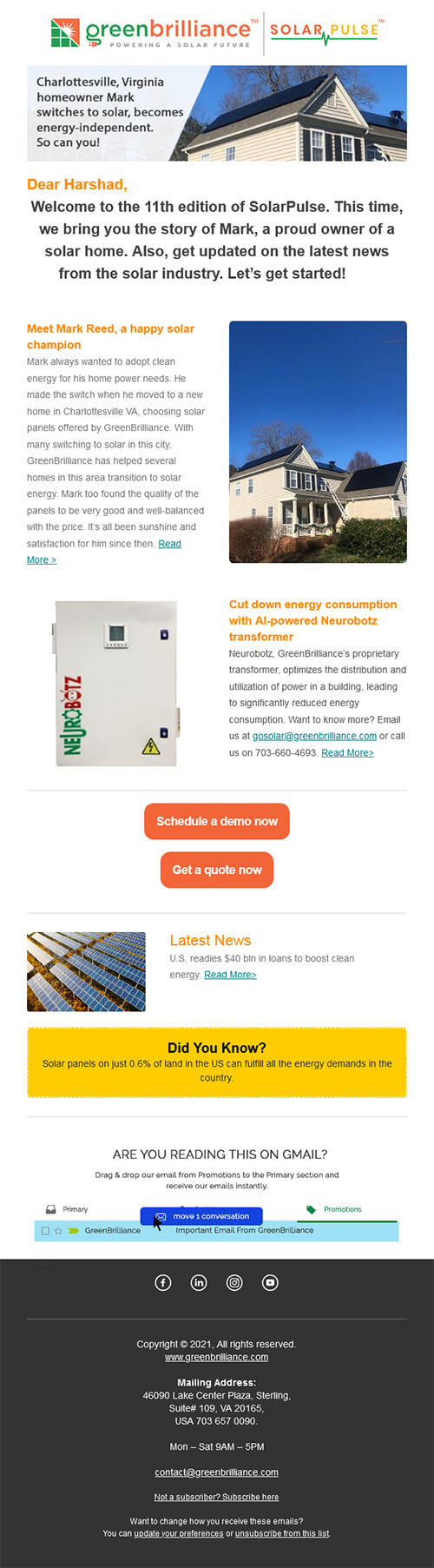 Charlottesville, Virginia homeowner Mark switches to solar, becomes energy-independent. So can you!