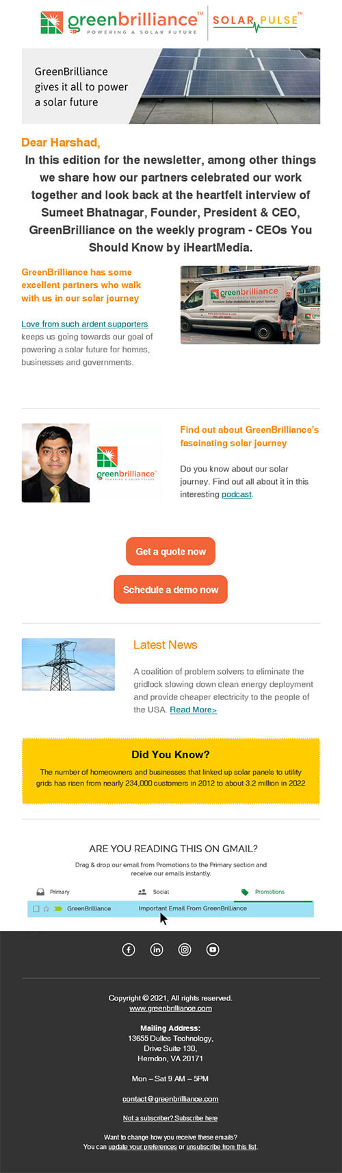 GreenBrilliance gives it all to power a solar future