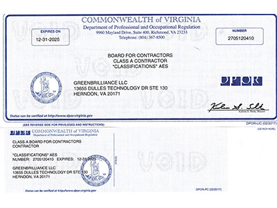 VA Contractor License 2025